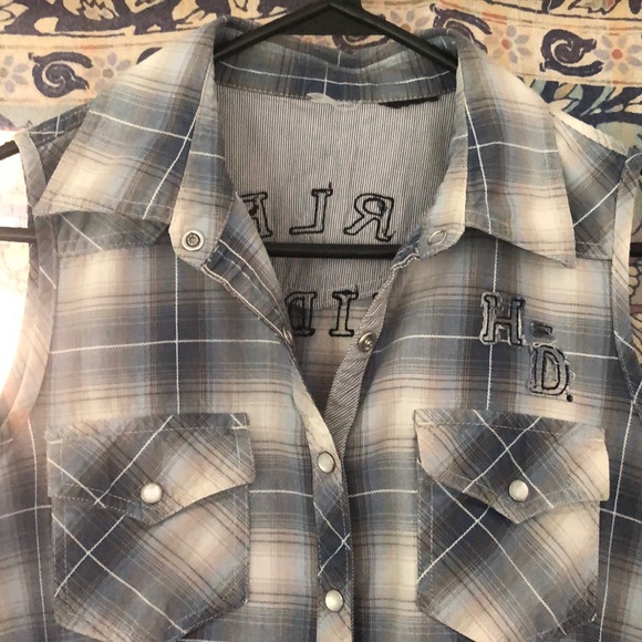 Hardly Davidson sleeveless top small - Picture 2 of 6